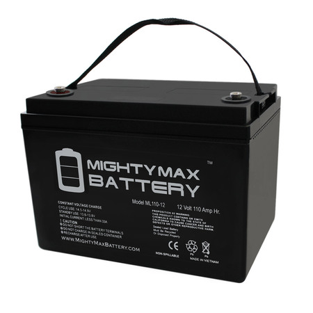 12V 110AH SLA Battery Replacement for Fiamm FG2A007 -  MIGHTY MAX BATTERY, ML110-1211